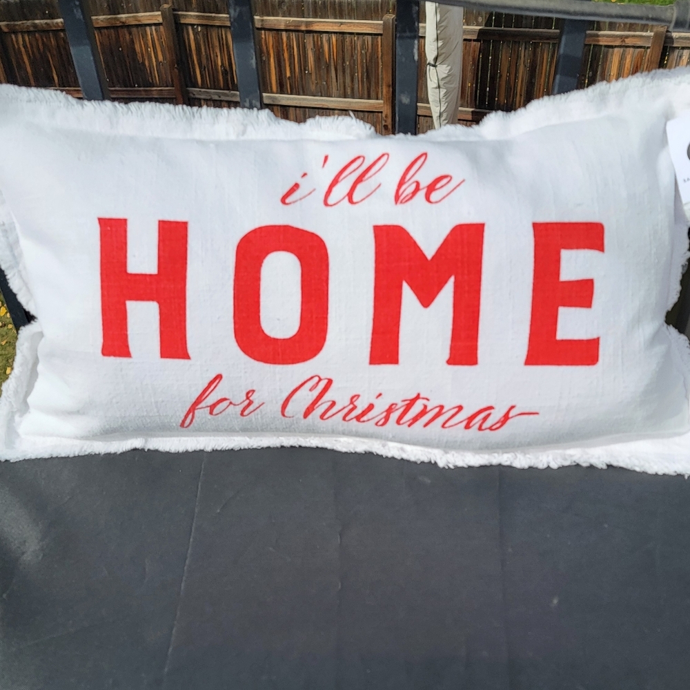NWT! Lumbar Accent Pillow - Christmas